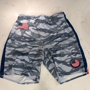 Lacrosse Unlimited USA camo shorts